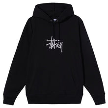 Stussy Basic Logo Embroidered Hoody Black