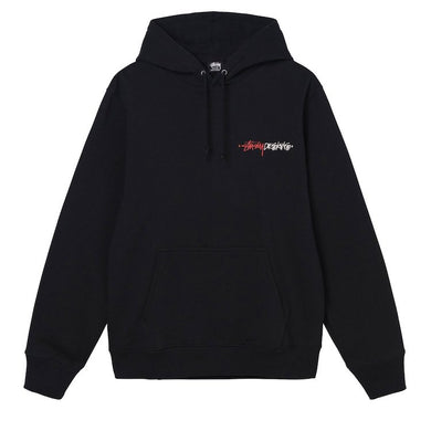 Stussy Positive Vibrations Embroidered Hoodie Black