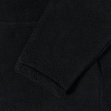 Stussy Basic Logo Half Zip Mock Neck Polar Fleece Sweatshirt Black