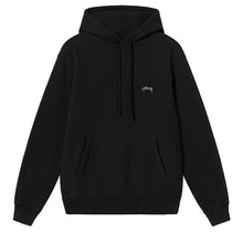 Stussy Overdyed Smooth Stock Logo Hoodie Black