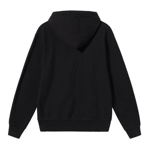 Stussy Overdyed Smooth Stock Logo Hoodie Black
