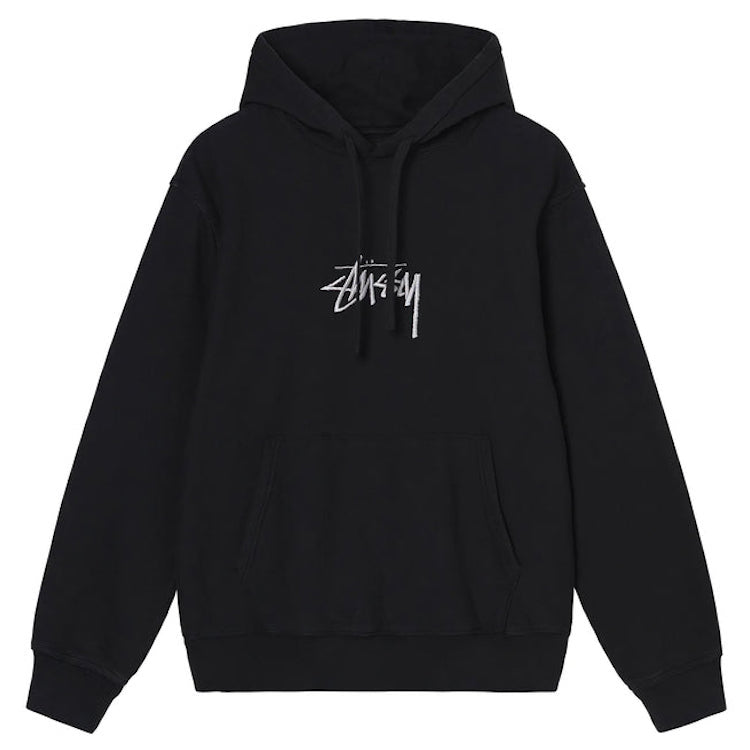 Stussy design applique hoodie shop