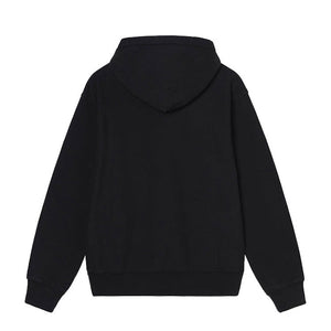 Stussy Stock Logo Applique Hoodie Black