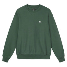 Stussy Overdyed Stock Logo Crewsweat Forest