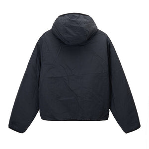 Stussy Reversible Pattern Sherpa Fleece/Nylon Zip Jacket Natural