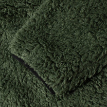 Stussy Reversible Sherpa Fleece/Nylon Zip Jacket Olive