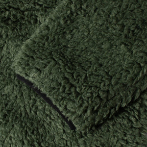 Stussy Reversible Sherpa Fleece/Nylon Zip Jacket Olive