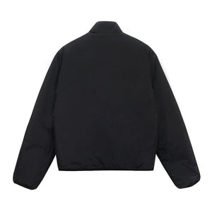 Stussy Reversible Dragon Sherpa Fleece/Nylon Zip Jacket Black