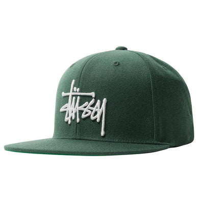 Stussy Basic Stock Logo Cap Forest