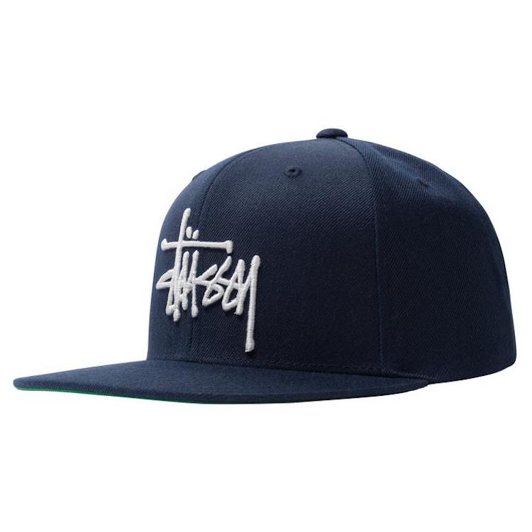 Stussy Basic Stock Logo Cap Navy – Flavour Skateshop
