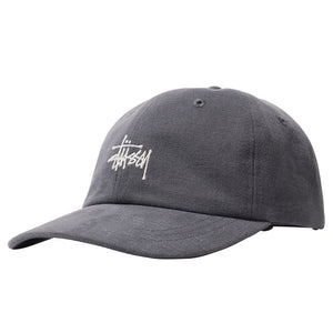Stussy Stock Low Pro Strapback Cap Washed Charcoal