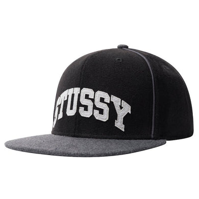 Stussy Melton Piped Arch Cap Black