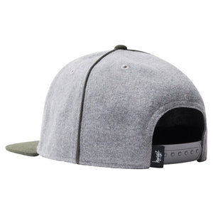 Stussy Melton Piped Arch Cap Heather Grey