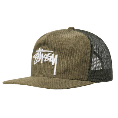 Stussy Corduroy Trucker Cap Green