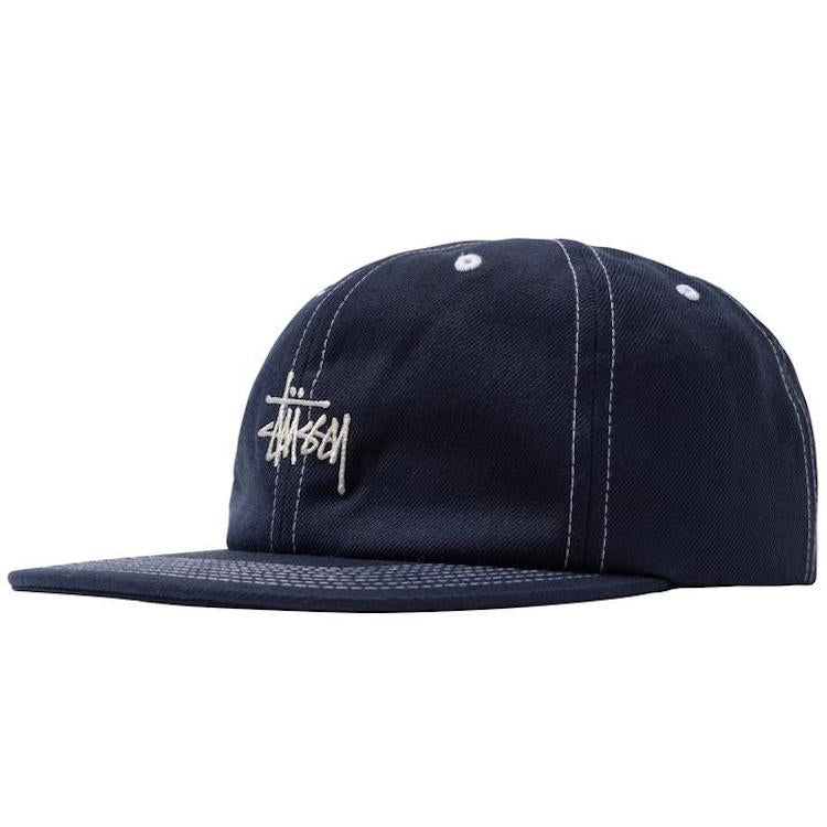 Stussy Contrast Stitch Stock Cap Navy