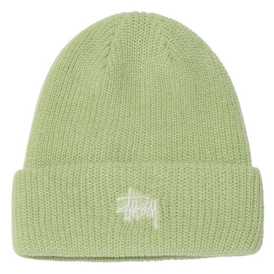 Stussy Basic Logo Embroidered Cuff Beanie Jade
