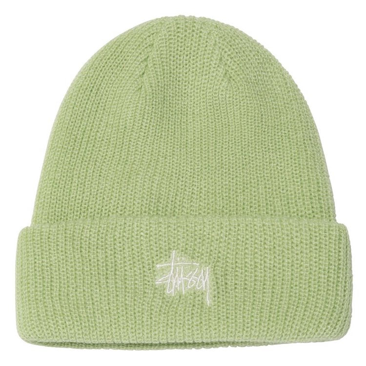 Stussy Basic Logo Embroidered Cuff Beanie Jade