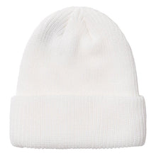 Stussy Basic Logo Embroidered Cuff Beanie Natural