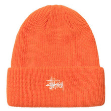 Stussy Basic Logo Embroidered Cuff Beanie Sherbert