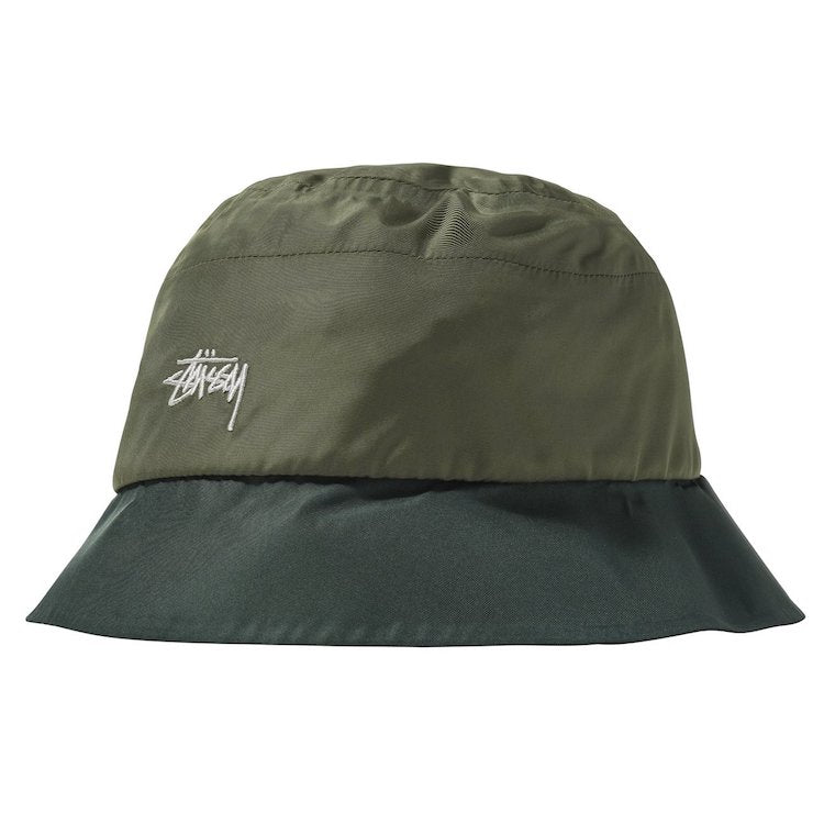 Stussy Outdoor Panel Bucket Hat Cap Olive S/M