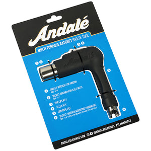 Andale Bearings Multi Purpose Ratchet Skateboard Tool Black