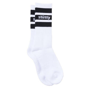 Stussy Sport Crew Socks White/Black