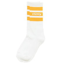 Stussy Sport Crew Socks White/Orange