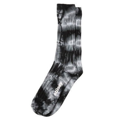 Stussy Dyed Ribbed Crew Socks Grey