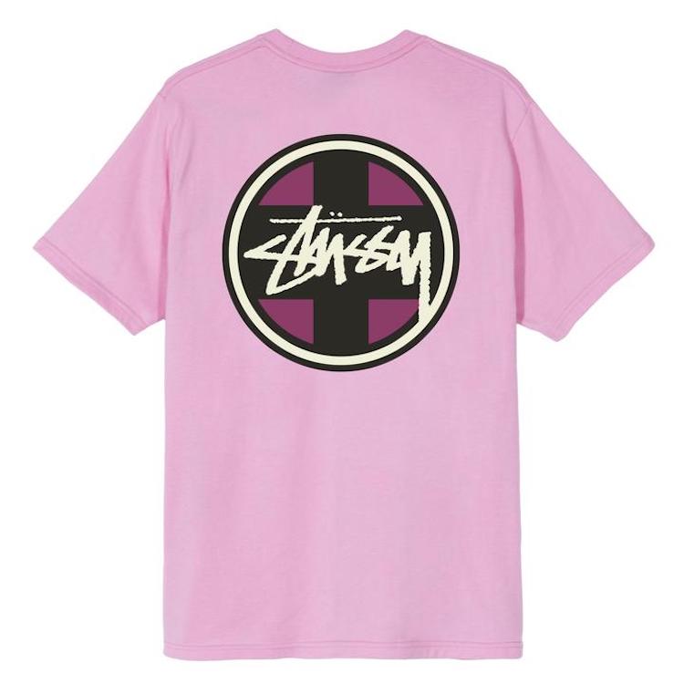 Stussy Cross Dot T-Shirt Pink – Flavour Skateshop