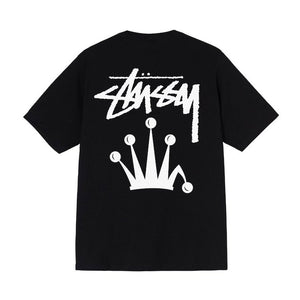 Stussy Stock Crown Logo T-Shirt Black