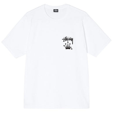 Stussy Stock Crown Logo T-Shirt White