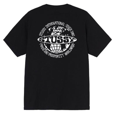 Stussy Worldwide Dot T-Shirt Black