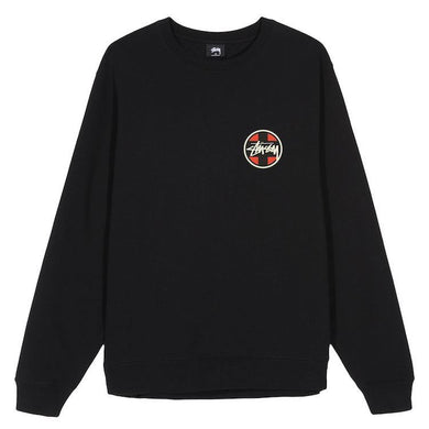 Stussy Cross Dot Crewsweat Black