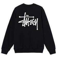 Stussy Basic Logo Crewsweat Black