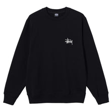 Stussy Basic Logo Crewsweat Black