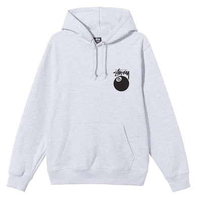 Stussy 8 Ball Hoodie Ash Heather