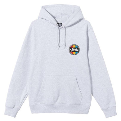Stussy Classic Dot Hoodie Ash Heather