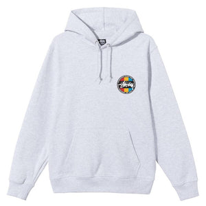 Stussy Classic Dot Hoodie Ash Heather