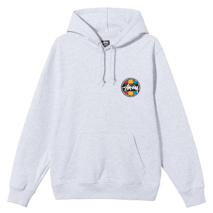 Stussy Classic Dot Hoodie Ash Heather