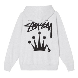Stussy Stock Crown Hoodie Ash Heather