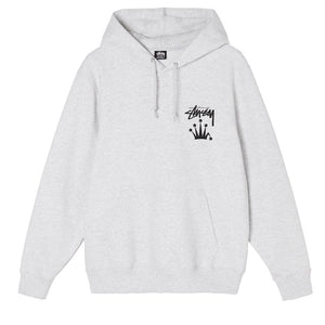 Stussy Stock Crown Hoodie Ash Heather
