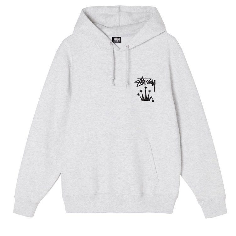 Stussy Stock Crown Hoodie Ash Heather