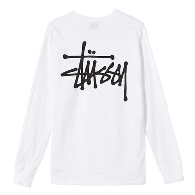 Stussy Basic Logo Longsleeve T-Shirt White