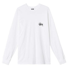 Stussy Basic Logo Longsleeve T-Shirt White