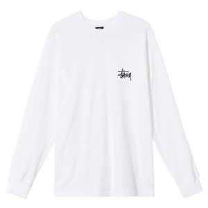 Stussy Basic Logo Longsleeve T-Shirt White