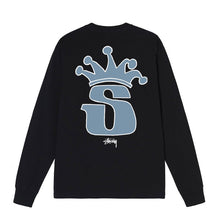 Stussy S Crown L/S T-Shirt Black