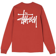 Stussy Basic Logo Longsleeve T-Shirt Brick