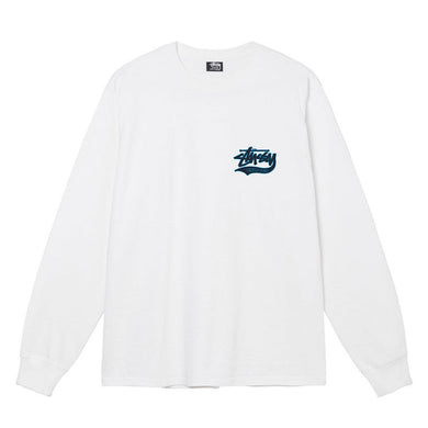 Stussy Slugger L/S T-Shirt White
