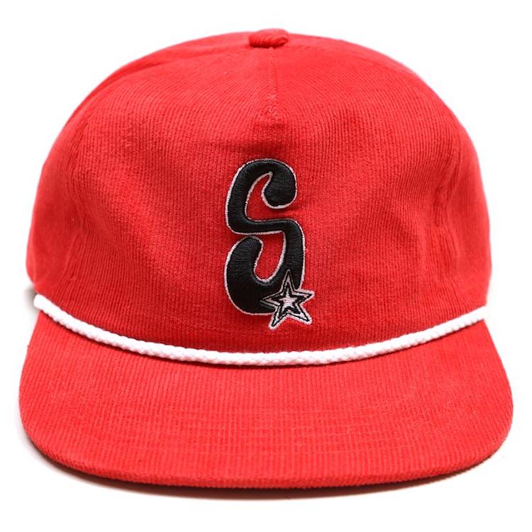 Fake Scum Star Embroidered Cap Red