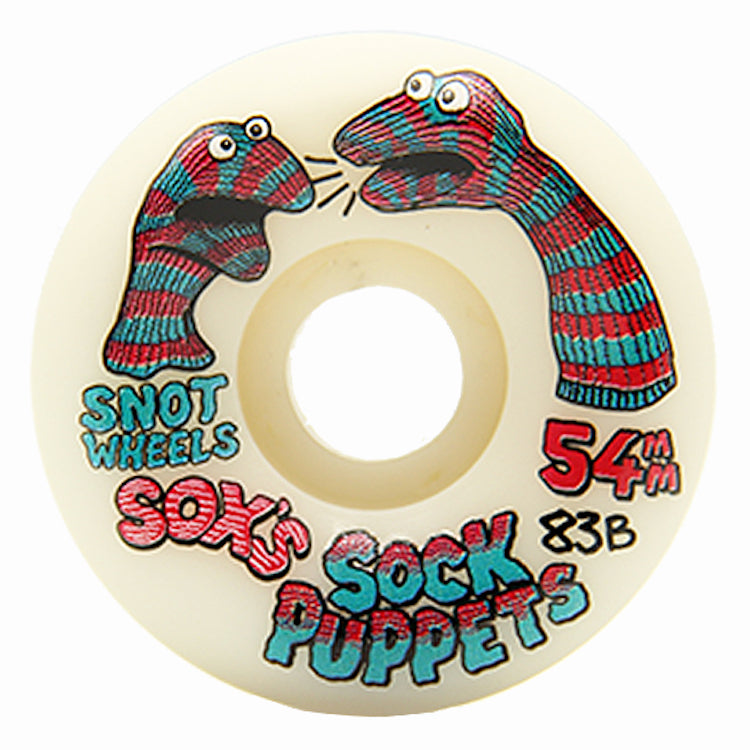 Snot Wheel Co Sox's Sock Puppets Skateboard Wheels 83b 54mm